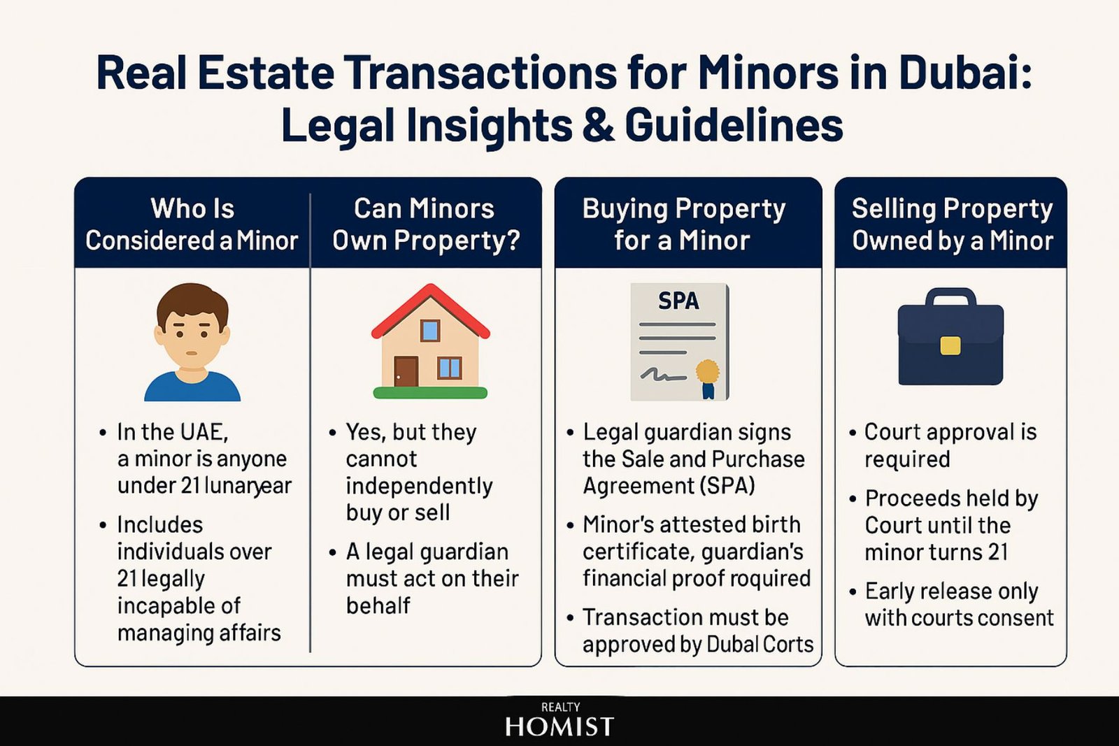 Buy & Sell Property for Minors in Dubai - Homist