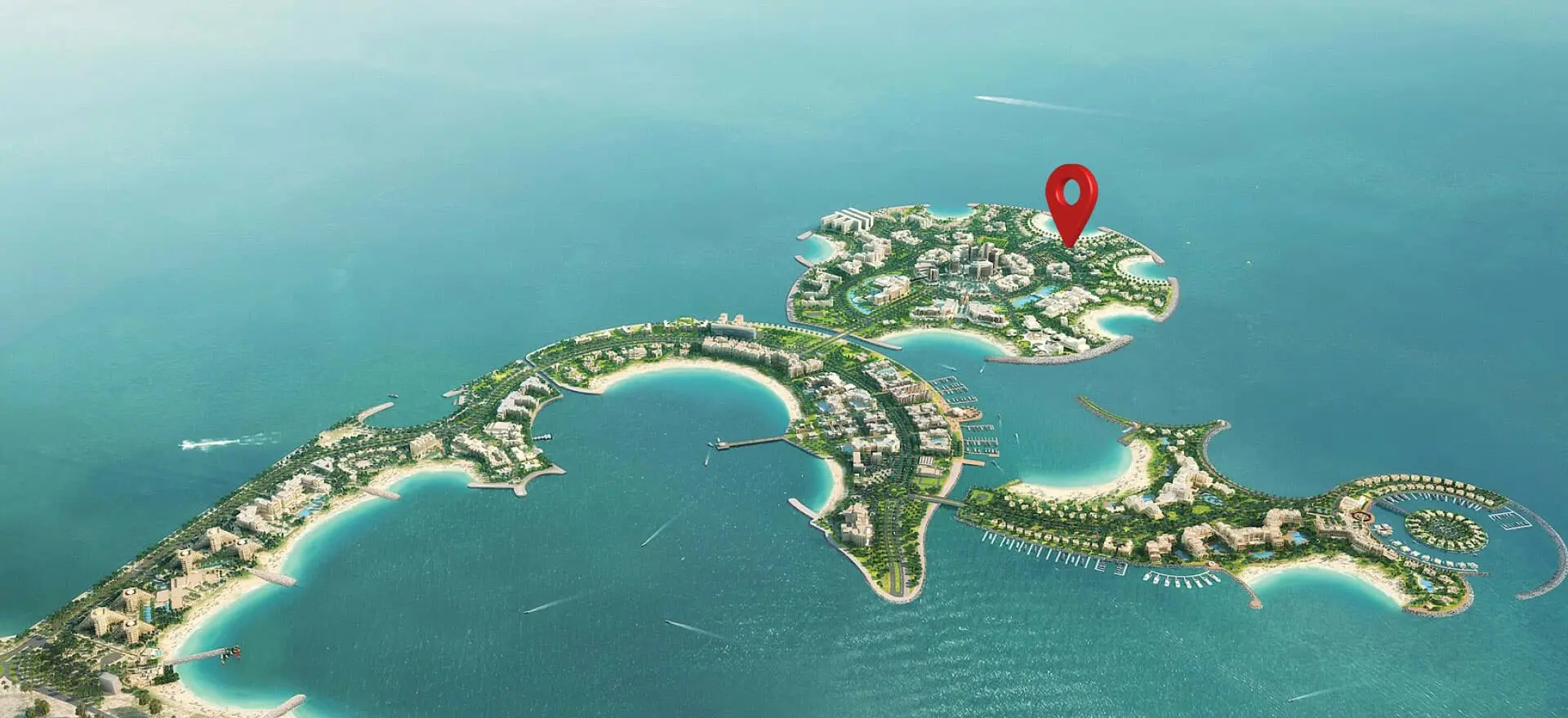 Aqua Arc - Marjan Island - RAK - Map