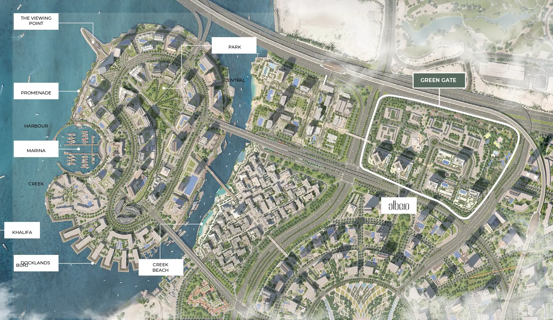 Creek Location Map