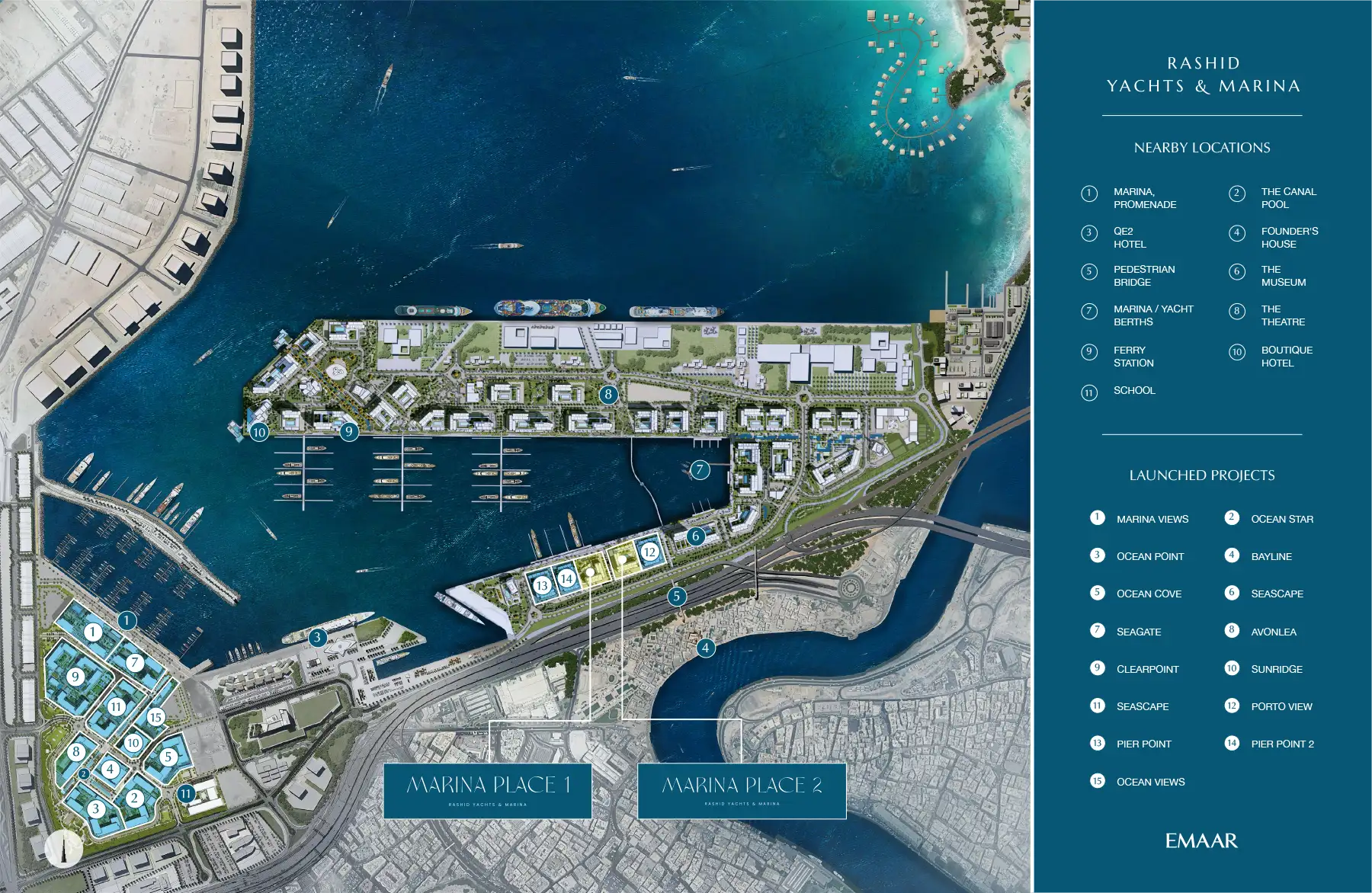 Marina Place 2 at Rashid Yachts & Marina Emaar Masterplan