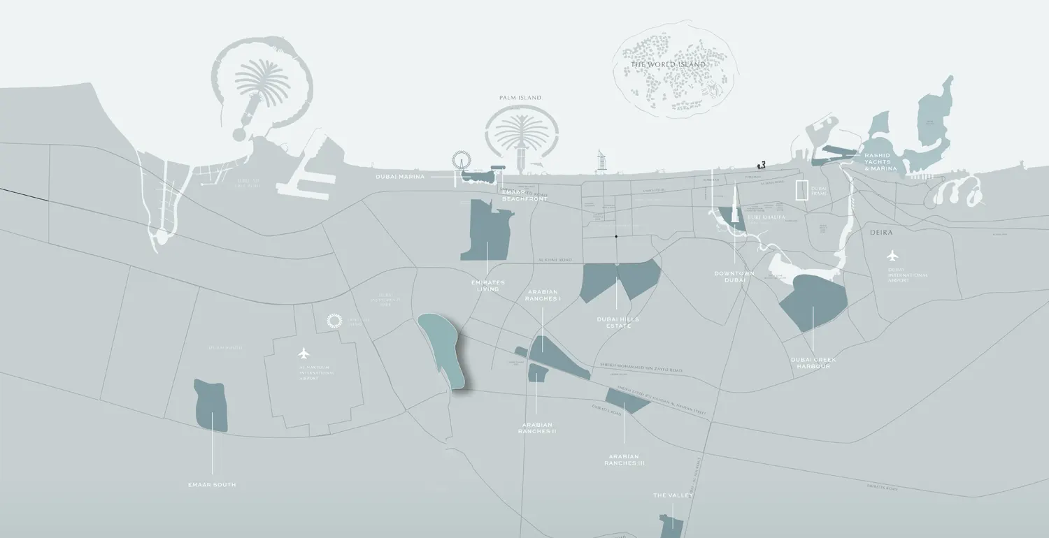 Mirage-Villas-The-Oasis-Emaar-Map